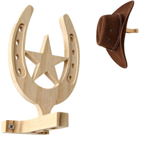 Wooden Hat Rack Solid Wood Wall Mounted Hat Hanger Multi Purpose <b>Storage</b> Display Rack For Caps And Hats Durable Design - Product Image 5