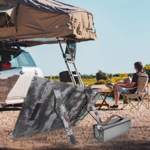 Banco de potência portátil 30400mAh com 110V/220V/230V AC Outlet 18W 220V Battery Station QC 3.0 127.7Wh Carregador portátil - Product Image 2