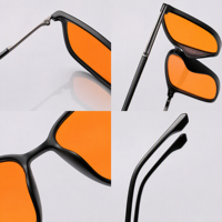 Lunettes anti-lumière bleue Sunray Classic à motif géométrique pour étudiants, pour la lecture et les cours en ligne, verres PC, monture intégrale, légères, durables, unisexes