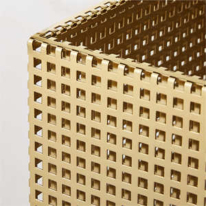 Panier de rangement en métal perforé en acier inoxydable Tegan - Product Image 4