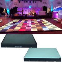Piste de danse RVB 3D LED en aluminium et corps en verre Matrix Light DMX Control pour DJ Disco Stage Mirror Floor