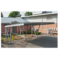 Système de carport solaire en aluminium à installation rapide avec support de voiture photovoltaïque Système de montage solaire efficace