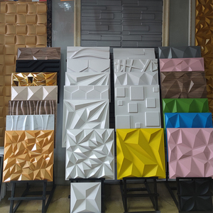 Nouveau panneau mural coloré en forme <span class=keywords><strong>de</strong></span> vague 3D Vente <span class=keywords><strong>de</strong></span> <span class=keywords><strong>salon</strong></span> Panneaux muraux 3d en plastique PVC résistant à la chaleur Décor - Product Image 6
