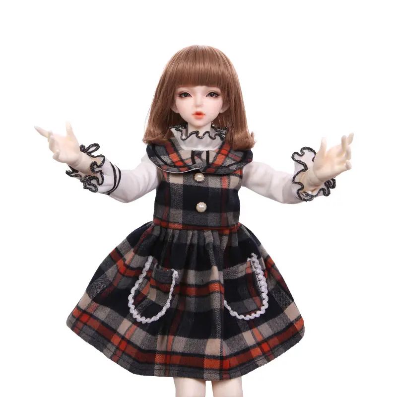 Wholesale price 22cm quality BJD heat resistant fiber doll wig customized high-quality handmade doll hair