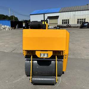 Rodillo de carretera vibratorio de tambor de acero individual con tracción en la rueda del motor diésel para pavimento asfáltico - Product Image 4