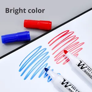 Pennarelli Cancellabili all'Ingrosso per Lavagna Bianca Uso Ufficio e Scuola Inchiostro Cancellabile ad Aria 4 Colori <span class=keywords><strong>Punta</strong></span> a Pennello 2mm - Product Image 4