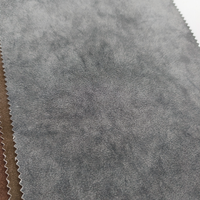 Tissu en cuir PU imperméable sans PFAS avec doublure TC, simili cuir noir pour vestes et vêtements, personnalisable