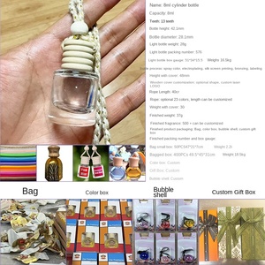 Tùy Chỉnh Thơm Xe Làm Mát Không Khí Lâu Dài Xe Khuếch Tán Cuối Cùng 60 + Ngày Nước Hoa Mặt Dây Chuyền Lọ Thủy Tinh Với Mũ Gỗ Xe Mùi Hương - Product Image 5