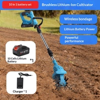 Micro-cultivateur électrique portatif à batterie lithium haute puissance pour la culture des sols dans les serres et jardins domestiques