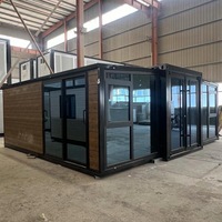 Maison conteneur modulaire extensible de luxe personnalisée avec salle de bain, villa préfabriquée, maison pliable préfabriquée de 20/30/40 pieds
