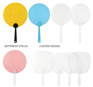 Éventail publicitaire personnalisé en plastique PP avec logo pour événements, salons professionnels et cadeaux promotionnels - Product Image 3