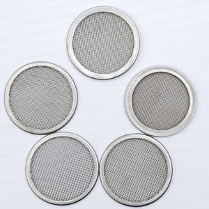 50 100 300 500 माइक्रोन विभिन्न आकार 304 316 स्टेनलेस स्टील वायर मेष फिल्टर डिस्क फ्लैट आकार जाल स्क्रीन - Product Image 2