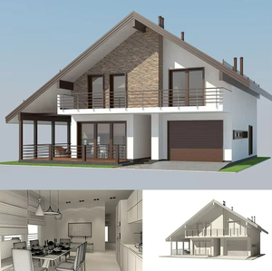 Elegant Mid-Century Modern Light Steel Luxury Villa | Windproof 41-80mph - Product Image 2