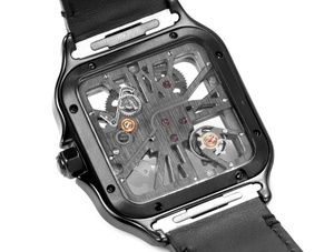 Montre mécanique automatique élégante et tendance avec bracelet à dégagement rapide et boîtier entièrement noir mat. - Product Image 6