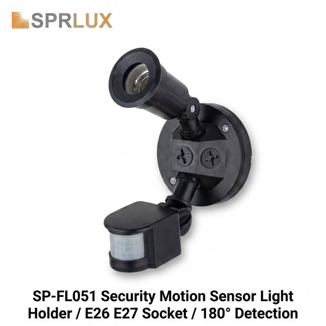 Outdoor Flood Wall Light, Exterior Security Light with Adjustable Head, Featuring Motion Sensor and Dusk to Dawn Sensor,