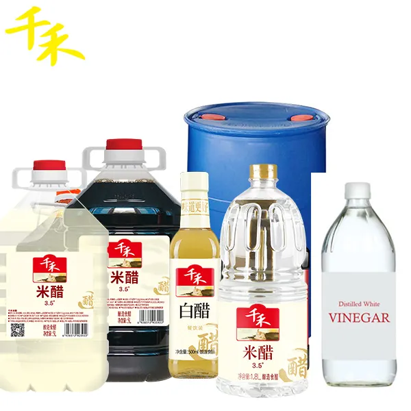 Aceto distillato multiuso per la pulizia della casa con concentrazione personalizzata all'ingrosso di aceto bianco