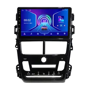 Xe Máy nghe nhạc đa phương tiện cho Vios/Yaris L 2018 + Xe đa phương tiện đài phát thanh Máy nghe nhạc Navigation GPS âm thanh Carplay Hệ thống thông minh Wifi