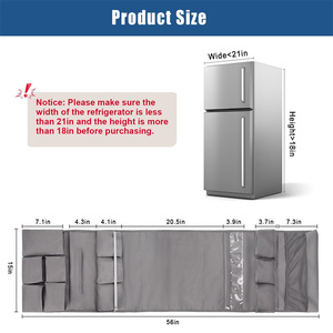 Fridge Organizers for <b>College</b> Dorm Fridge Dust Cover for Refrigerators Hanging Mini Fridge Caddy Organizer Storage <b>Bag</b> - Product Image 2