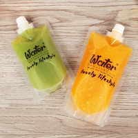 Pochettes souples personnalisées en plastique transparent de 150g avec bec verseur pour café et jus – Sécurité et fraîcheur garanties