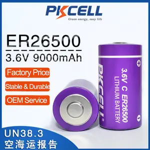 ER26500 PKCELL nuova batteria al litio ER26500 batteria formato C 3.6v