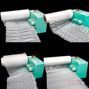 Bubble Roll Air Bubble Bag Cushion Film Bubble Roll Wrap Making Lightweight Air Cushion Machine Air Bag Inflator Filling Machine