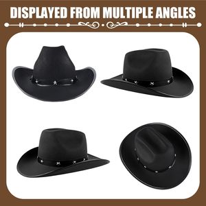 Chapeau de cowboy et bandana, chapeaux de cow-boy et de cowgirl en gros, accessoires de fête western, accessoires d'Halloween - Product Image 3