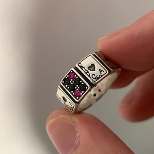 Anneaux en alliage de style carte de Poker réglable Anime Hunter <span class=keywords><strong>Hisoka</strong></span> de haute qualité pour <span class=keywords><strong>cosplay</strong></span> - Product Image 2