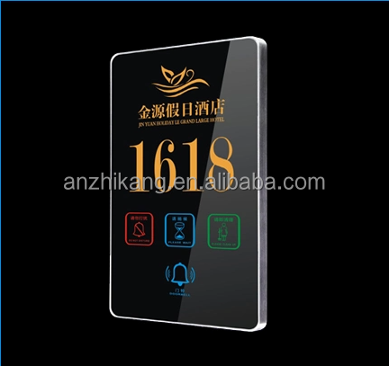 D3-SF-without каркасная отельная DND наружного блока заказкая стеклянная дверь табличка в гостинице «умной» комнаты