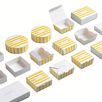 Boîtes en papier kraft blanc recyclé personnalisables, de qualité alimentaire, rectangulaires, pliables, kit d'installation, bougies, perruques, déjeuner, sushi écologique