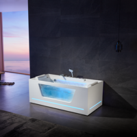 Baignoire à remous AFFINARE 1.8m Fournisseur Baignoire à remous intérieure en acrylique pour 1-2 personnes Baignoire de massage sexy