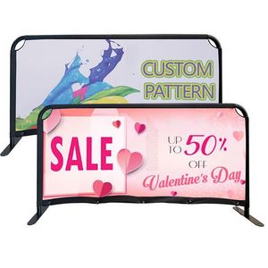 حاجز مخصص يغطي 1 متر × 2 متر في الهواء الطلق حاجز محمول للإعلان على الطريق الحدث الحشد السيطرة المطبوعة حاجز مقهى - Product Image 3