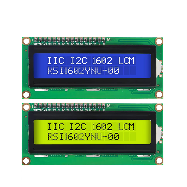 LCD1602 I2C Display Module with Blue Green Screen 5V PCF8574 IIC Adapter Compatible with for Arduino