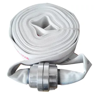 China High Pressure 4 Inch 30m Fire Hoses Canvas Pipe For Agriculture Irrigation