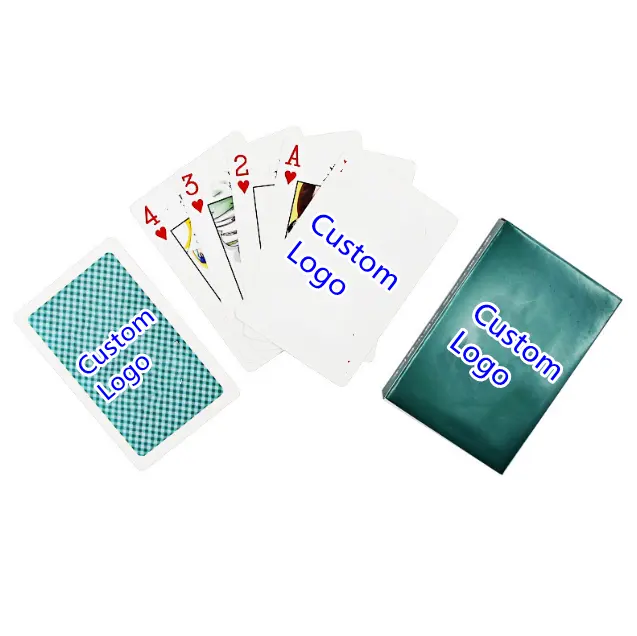 Cartes de jeu de haute qualité, 20 pièces, divertissement, pour adultes, avec impression de logo personnalisé, vente en gros