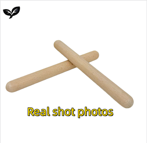 Professional Percussion Wooden <strong>Drumsticks</strong> Rhythm Sticks Wholesale 8-inch - Product Image 5