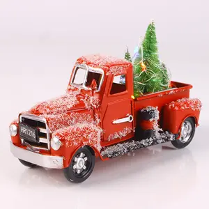 Handgemachte Weihnachten dekorative Metall Modell LKW Vintage Metall LKW Modell