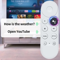 Télécommande universelle en plastique G9N9N compatible avec Google TV pour Chromecast 4K, code fixe, remplacement