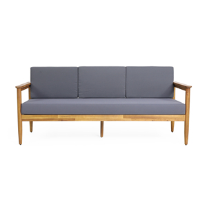 Conjuntos de Sofás Minimalistas para Exteriores, Muebles Elegantes de Madera de Teca - Product Image 3