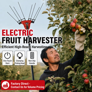 Raccoglitore Elettrico Portatile <span class=keywords><strong>a</strong></span> Batteria al Litio per Olive e Frutta, Scuotitore Manuale per la Raccolta di Olive e Noci - Product Image 3