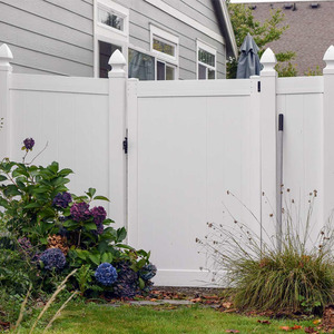 Panneaux de clôture en vinyle PVC blanc 6x8 avec poteaux en vinyle, clôture de jardin extérieure pour <span class=keywords><strong>la</strong></span> protection de <span class=keywords><strong>la</strong></span> vie privée - Product Image 4