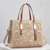 Sac Bandoulière Femme 2024 Tendance Luxe Léger, Broderie Mode Nouvel An, Fermeture Éclair, en Polyester
