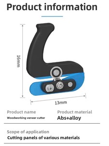 Manual Wood Veneer Banding Trimmer Laminate <b>Sheet</b> Cutter <b>PVC</b> ABS Band Strip Trimming Tool Woodworking Veneer Cutter Banding - Product Image 4