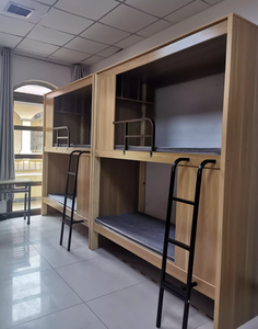 Cama litera cápsula de madera más popular con estructura de acero para hostales juveniles y uso en hoteles para adultos - Product Image 4