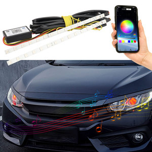 GPRGIT DRL129 23cm RGB LED RGB à commande par application, cercle <span class=keywords><strong>Angel</strong></span> Eye, phare de voiture super lumineux, feux de jour, lampe étanche - Product Image 6