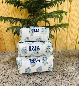 Bolsas de Cosméticos y Maquillaje de Algodón Hechas a Mano, con Diseño Floral, Portátiles, Impermeables, de Gran Capacidad, Duraderas, Regalos para Mujeres - Product Image 3