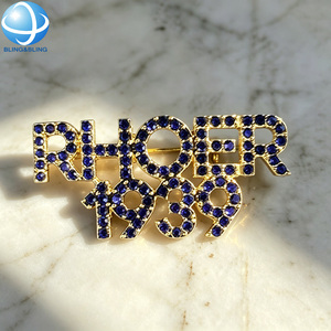 Broche de árbol de Navidad Philo con diamantes de imitación, pin Sigma Gamma Rho para joyería de insignia de protocolo de convención - Product Image 6