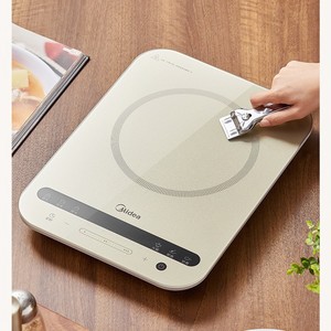 Cocina de Inducción Midea de un Solo Quemador, 2200W, Control Táctil, Panel Microcristalino Blanco, para Salteados y Hot Pot - Product Image 4