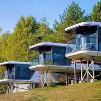 Capsules spatiales de luxe haut de gamme de fabrication industrielle, style science-fiction, pour hôtels-resorts et bureaux commerciaux