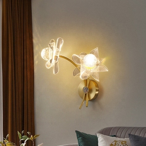 Offre Spéciale applique murale LED moderne style boule de verre Lampes de table martelées simples pour une utilisation en intérieur pour les hôtels et les chambres domestiques - Product Image 3