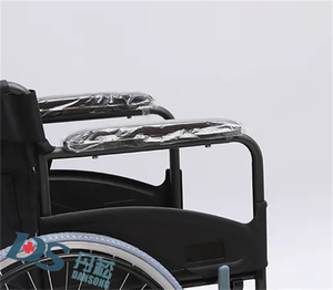 Sedia a rotelle pieghevole di buona qualità di nuovo design per disabili anziani paralizzati - Product Image 3